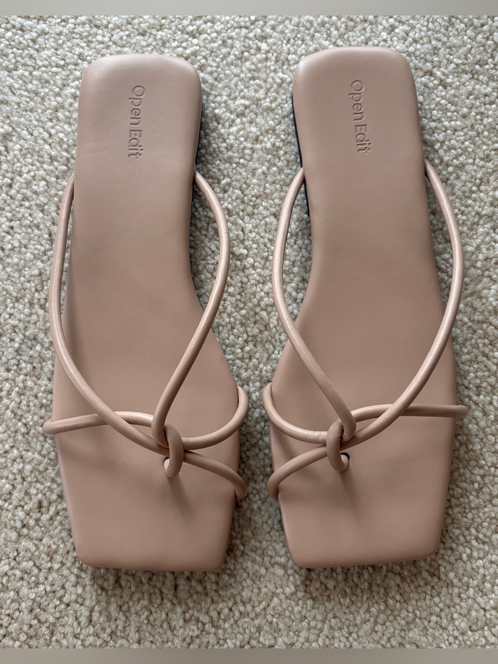 Open Edit Beige Sandals